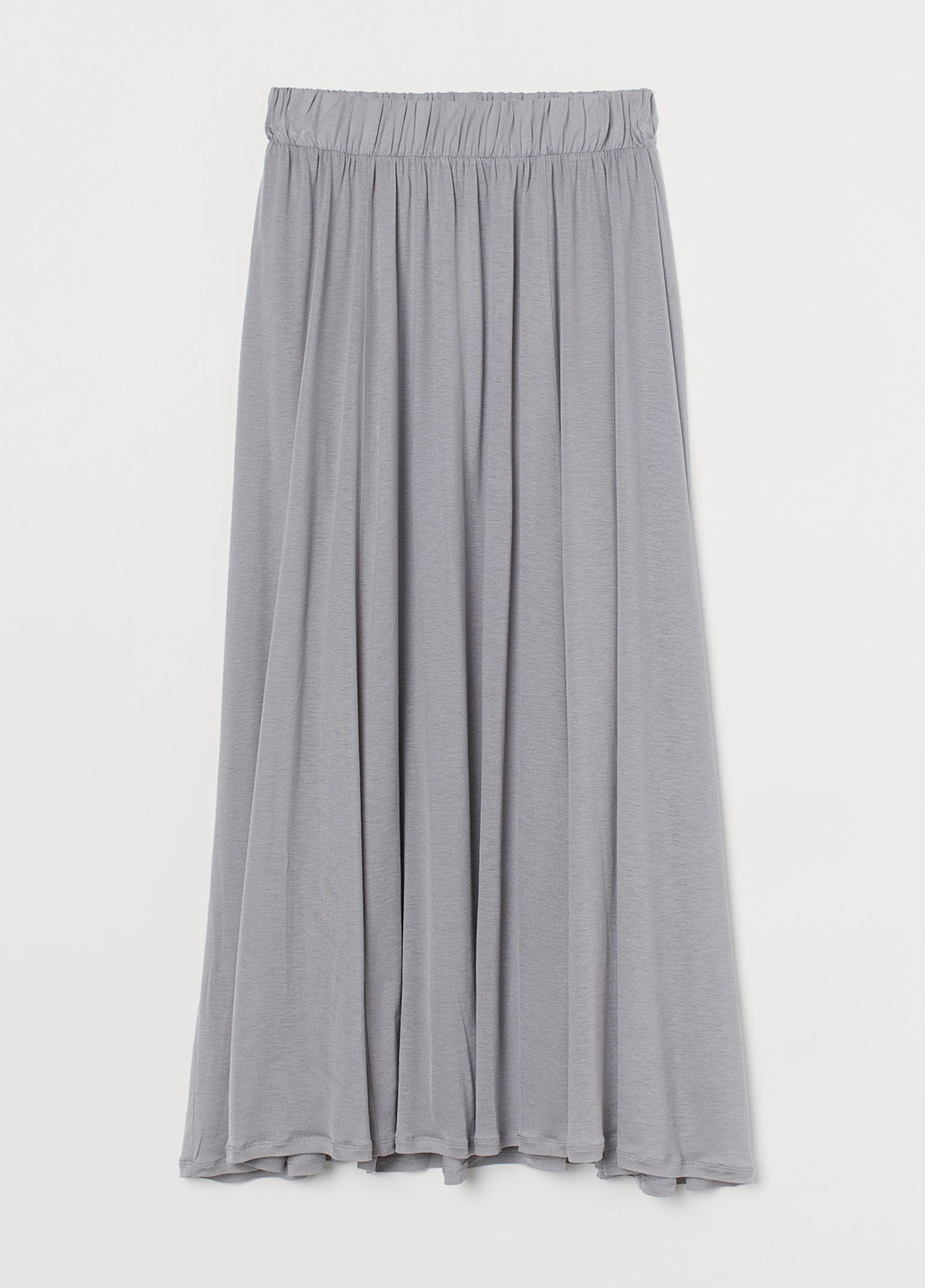 Светло-серая кэжуал меланж юбка H&M клешированная