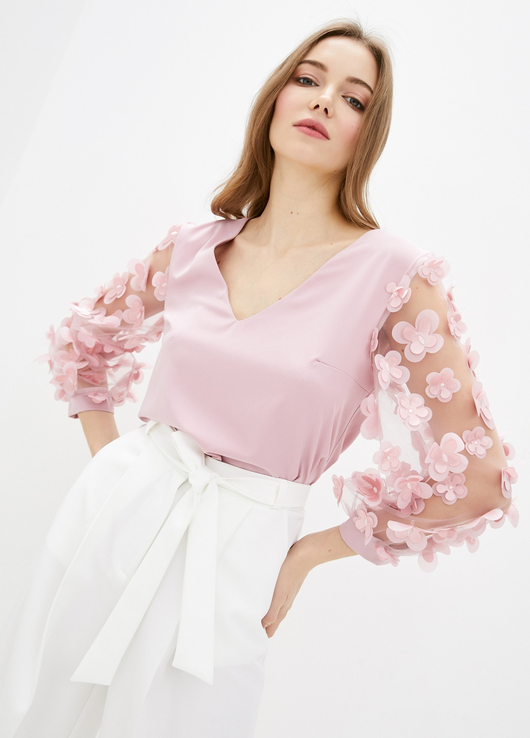 Розовая демисезонная блузы ZUBRYTSKAYA