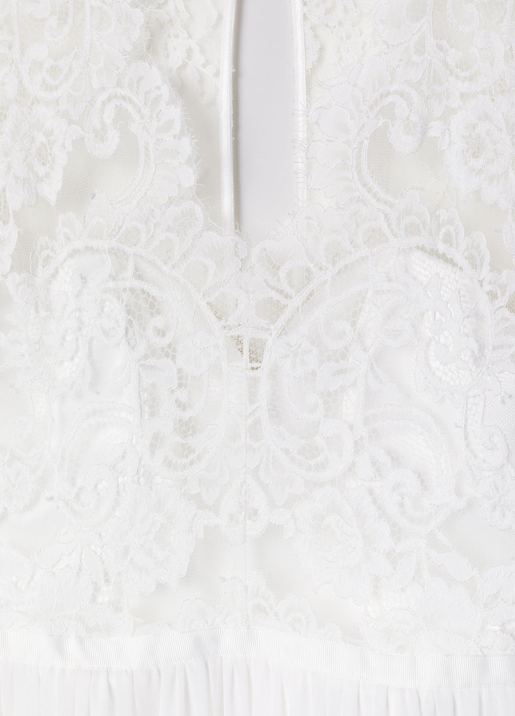 Белое свадебное свадебное платье H&M однотонное