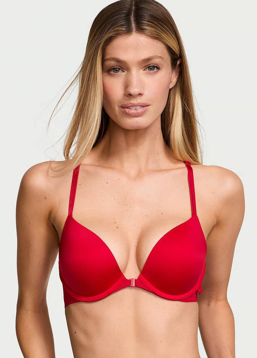 Червоний демісезонний комплект (бюстгальтер, трусики) Victoria's Secret