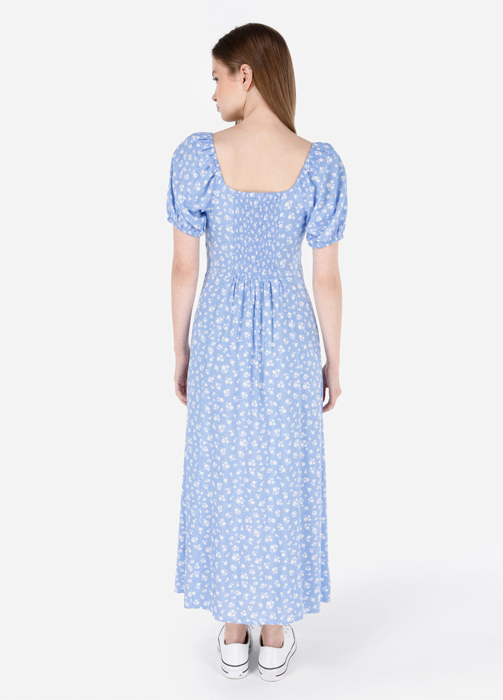 Голубое кэжуал платье в стиле ампир Colin's с цветочным принтом
