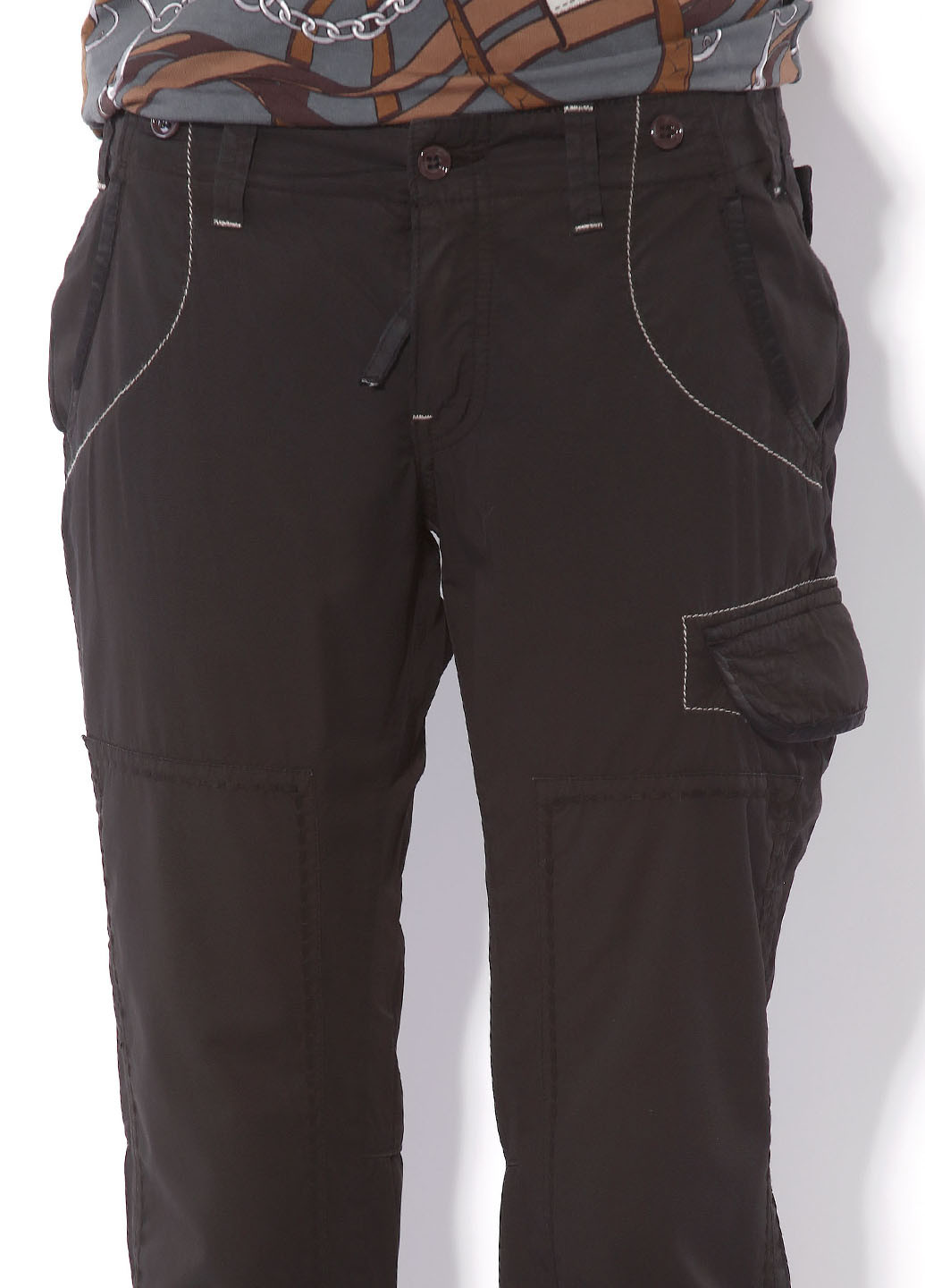 Черные кэжуал демисезонные брюки Ra-Re