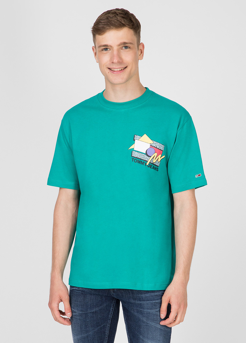 Бірюзова футболка Tommy Hilfiger