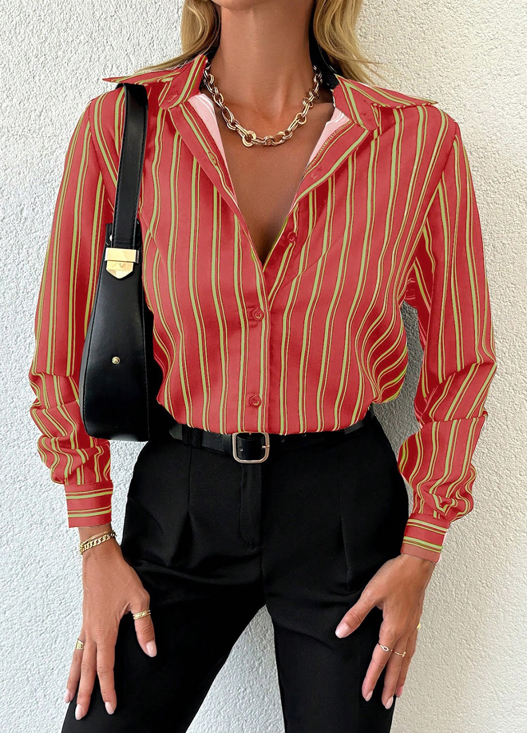 Коралова блуза SHEIN