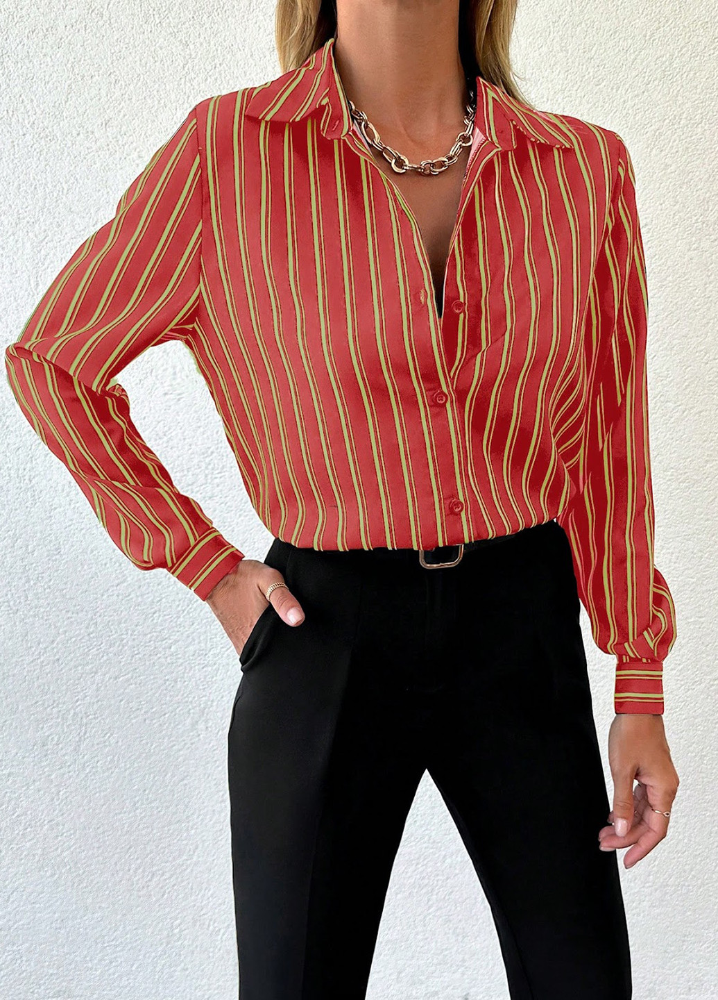 Коралова блуза SHEIN