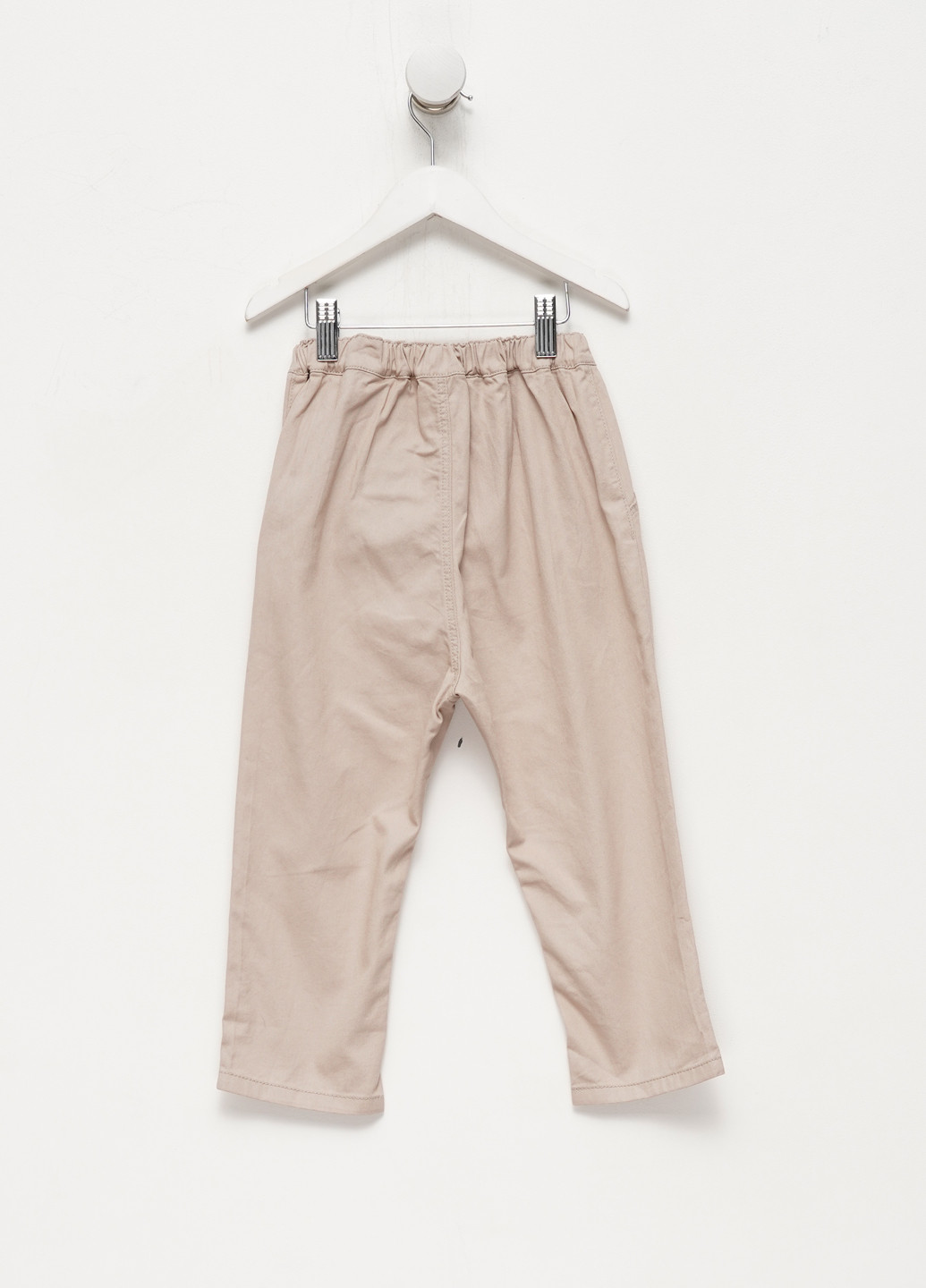 Бежевые кэжуал демисезонные брюки зауженные H&M