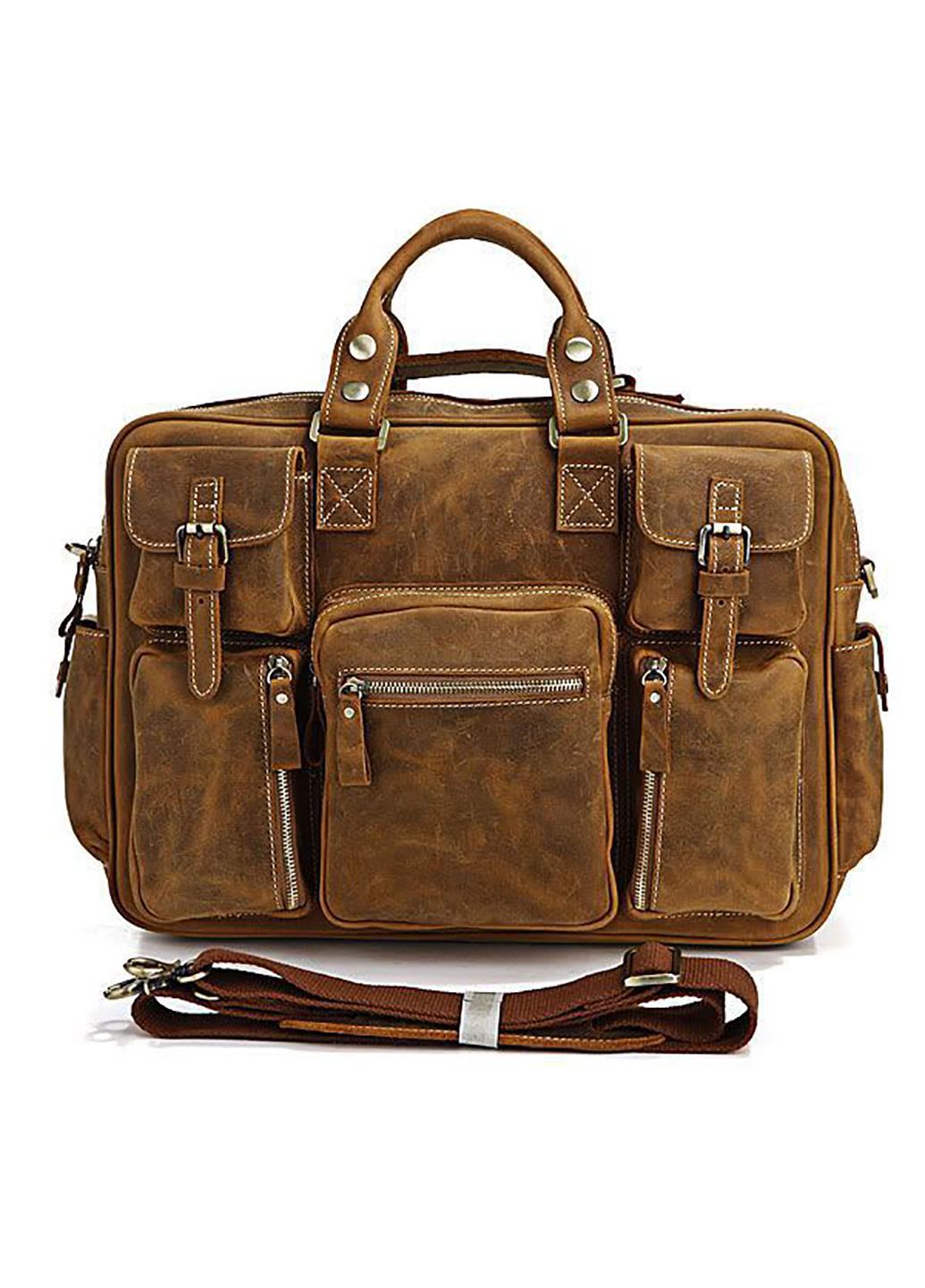 Чоловіча шкіряна сумка 42х30,5х13 см Vintage (229459069)