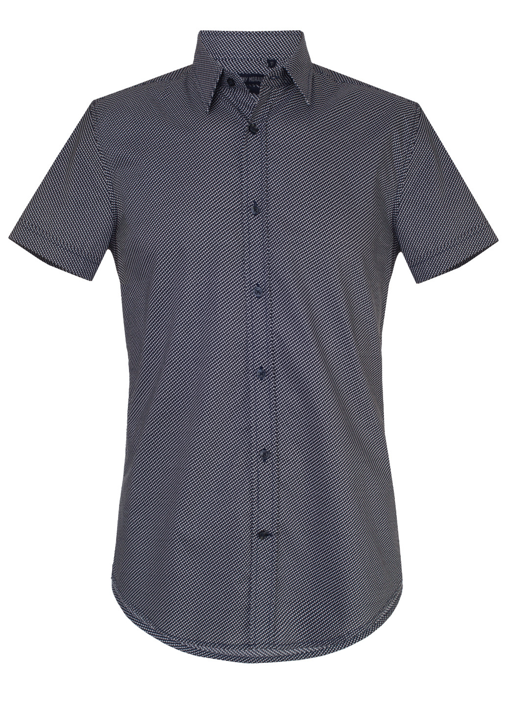 Темно-синяя кэжуал рубашка с абстрактным узором Antony Morato