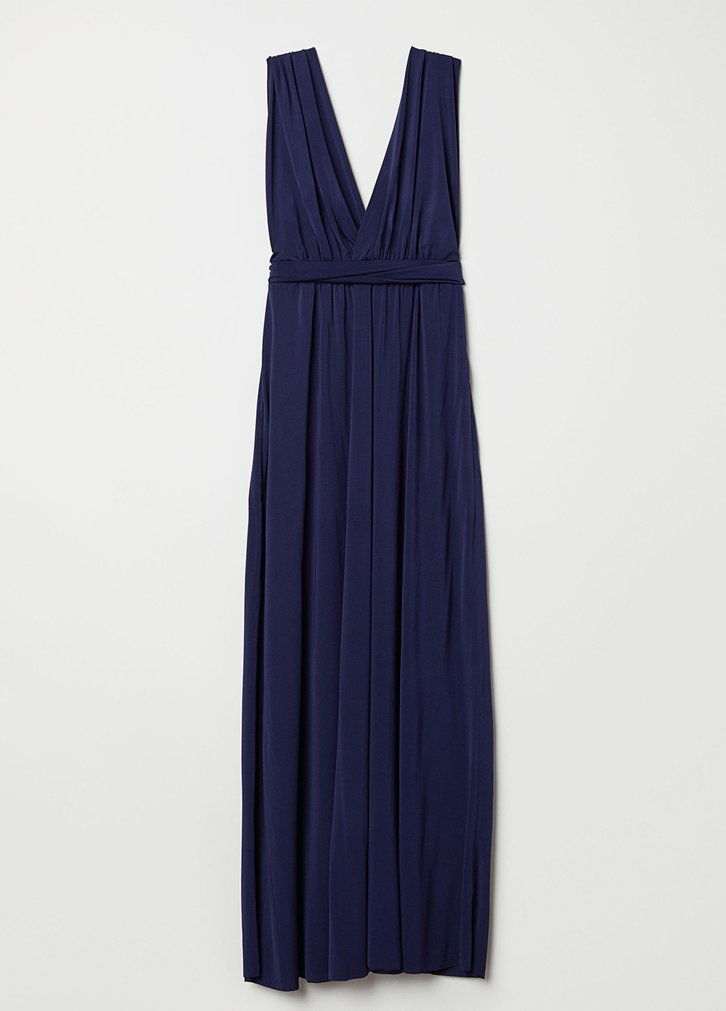 Синее кэжуал платье H&M однотонное