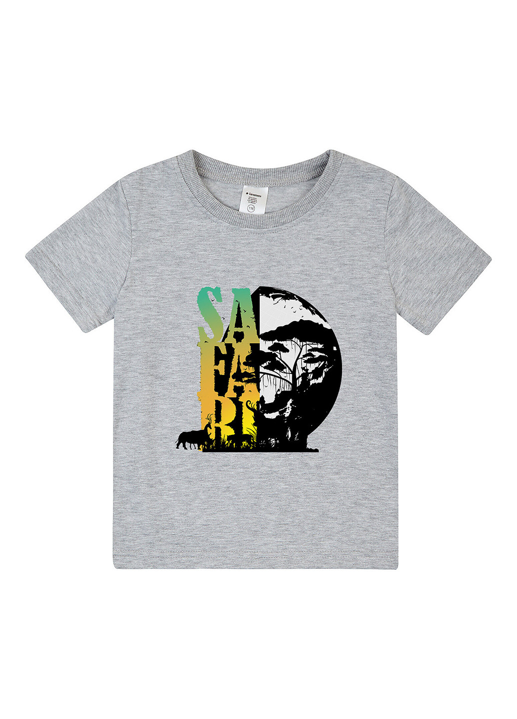 Серая летняя футболка Garnamama