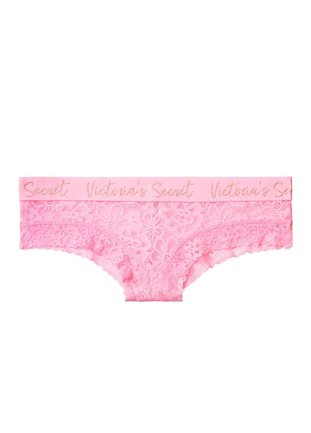 Трусы Victoria's Secret бразилиана логотипы светло-розовые повседневные полиамид