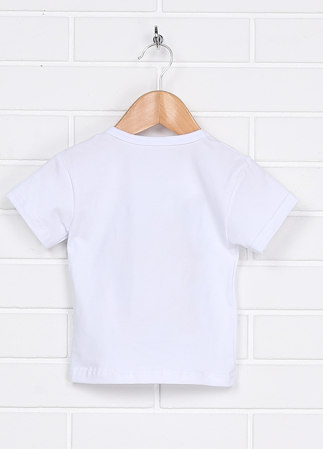 Белая летняя футболка с коротким рукавом Baby Art