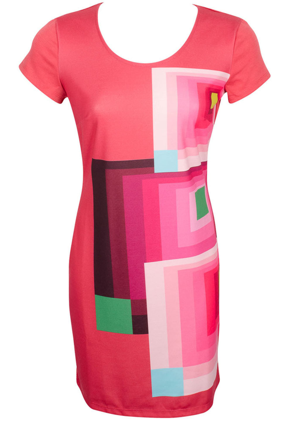 Рожева кежуал сукня Desigual з геометричним візерунком