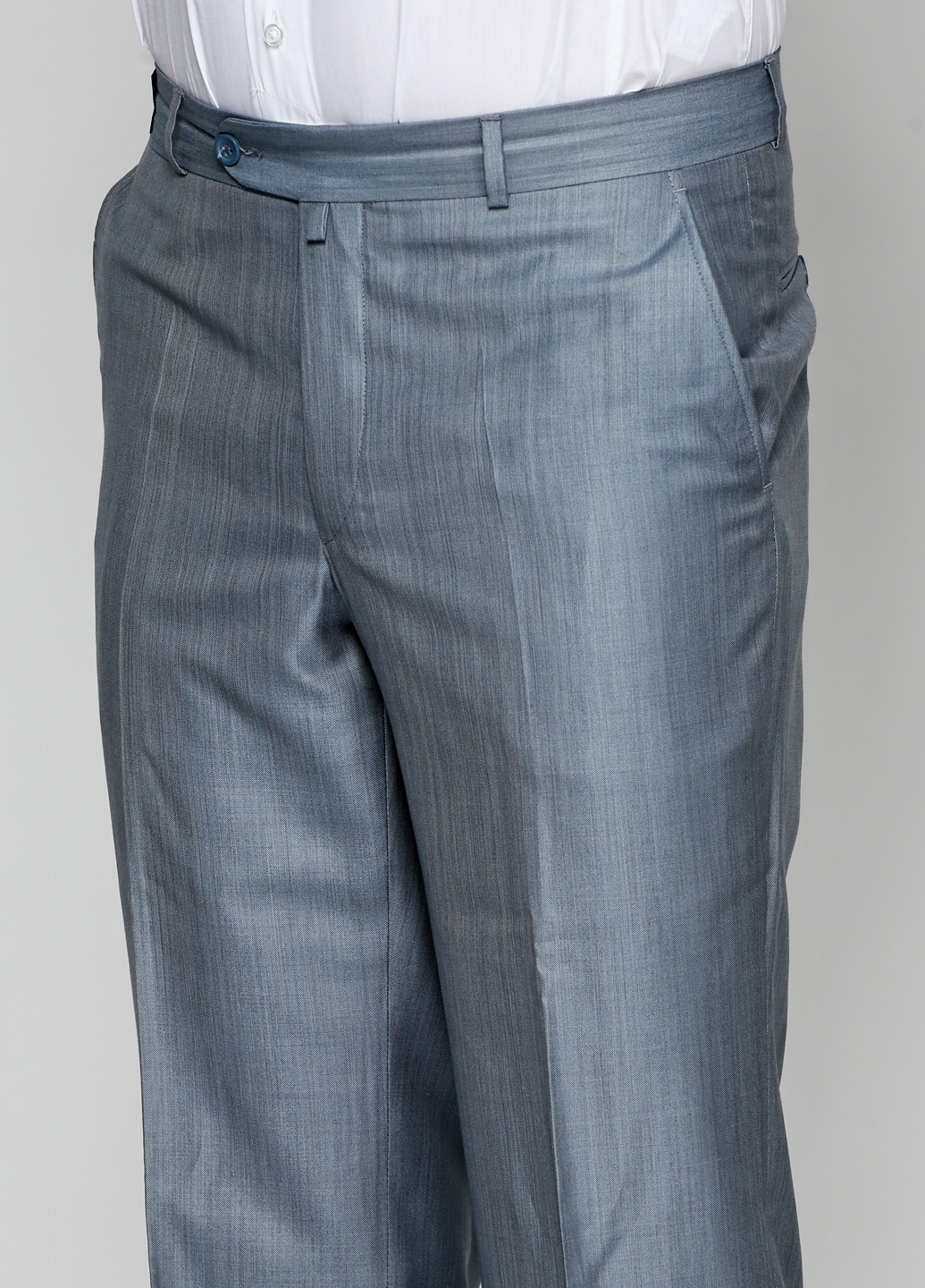Сіро-синій демісезонний костюм (піджак, брюки) брючний Franco Riveiro