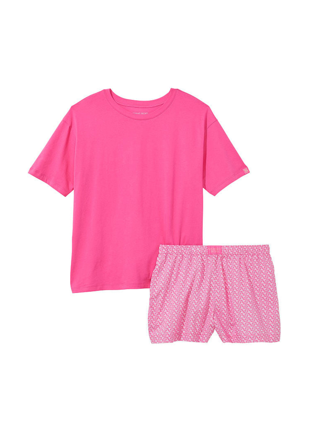 Розовая всесезон пижама (футболка, шорты) футболка + шорты Victoria's Secret