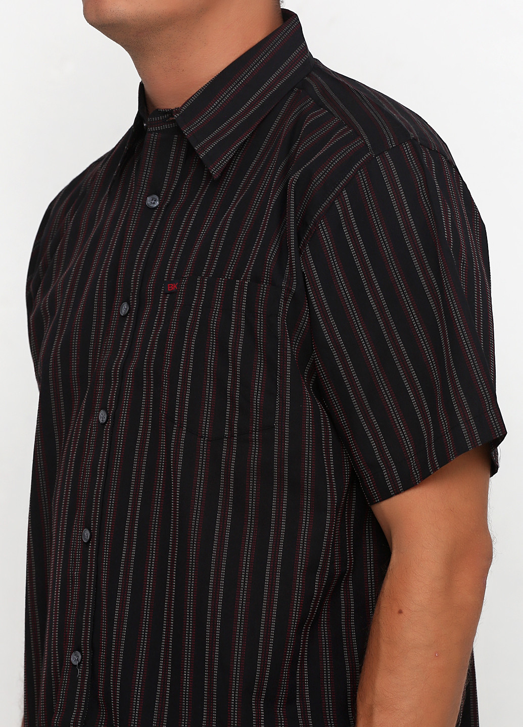 Черная кэжуал рубашка в полоску Asos