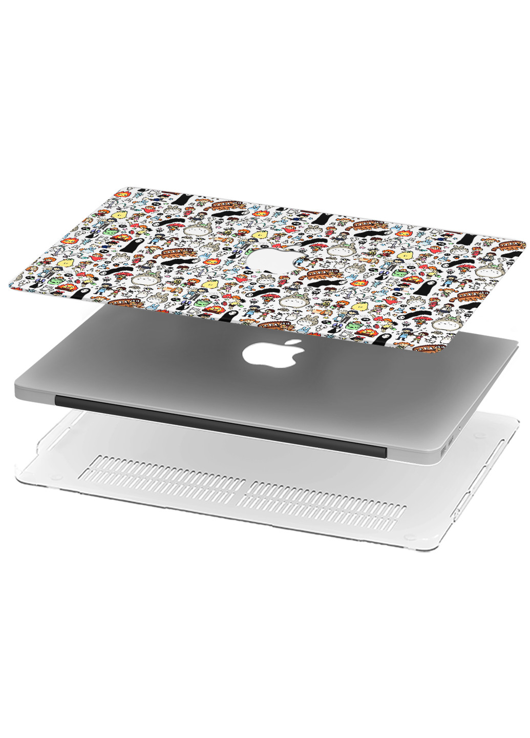 Чохол пластиковий для Apple MacBook Air 13 A1466 / A1369 My neighbor Totoro and Spirited Away (6351-2392) MobiPrint (218857842)