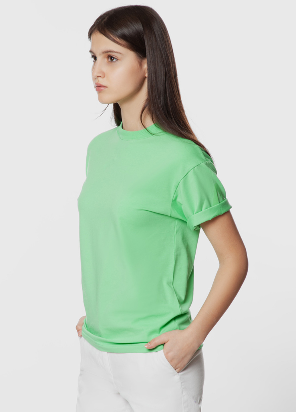Зелена літня футболка жіноча Arber T-shirt W Overs WF8