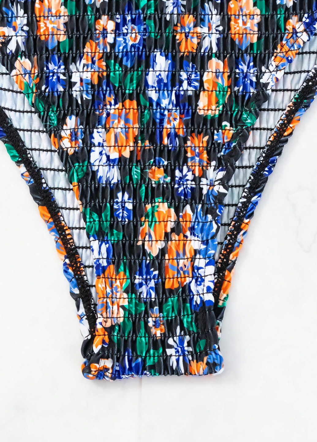 Чорний літній купальник (ліф, трусики) топ, роздільний SHEIN