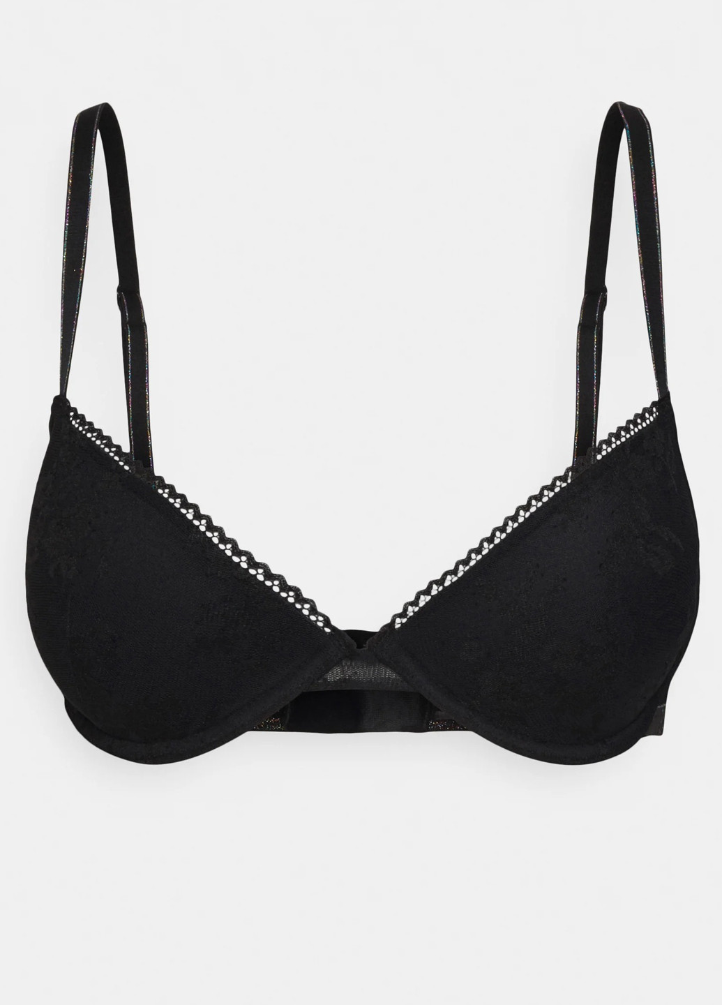 Чорний бюстгальтер Emporio Armani з кісточками поліамід