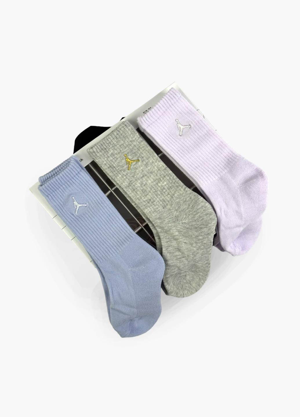 Комбинированные носки bj0810-782 Jordan однотонные (369766443)