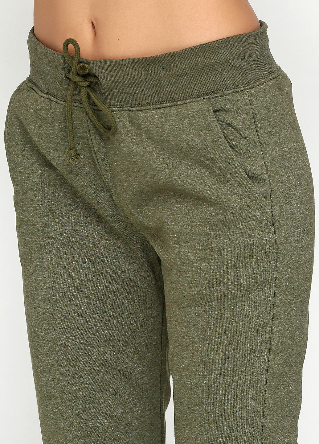 Оливково-зеленые спортивные зимние брюки H&M