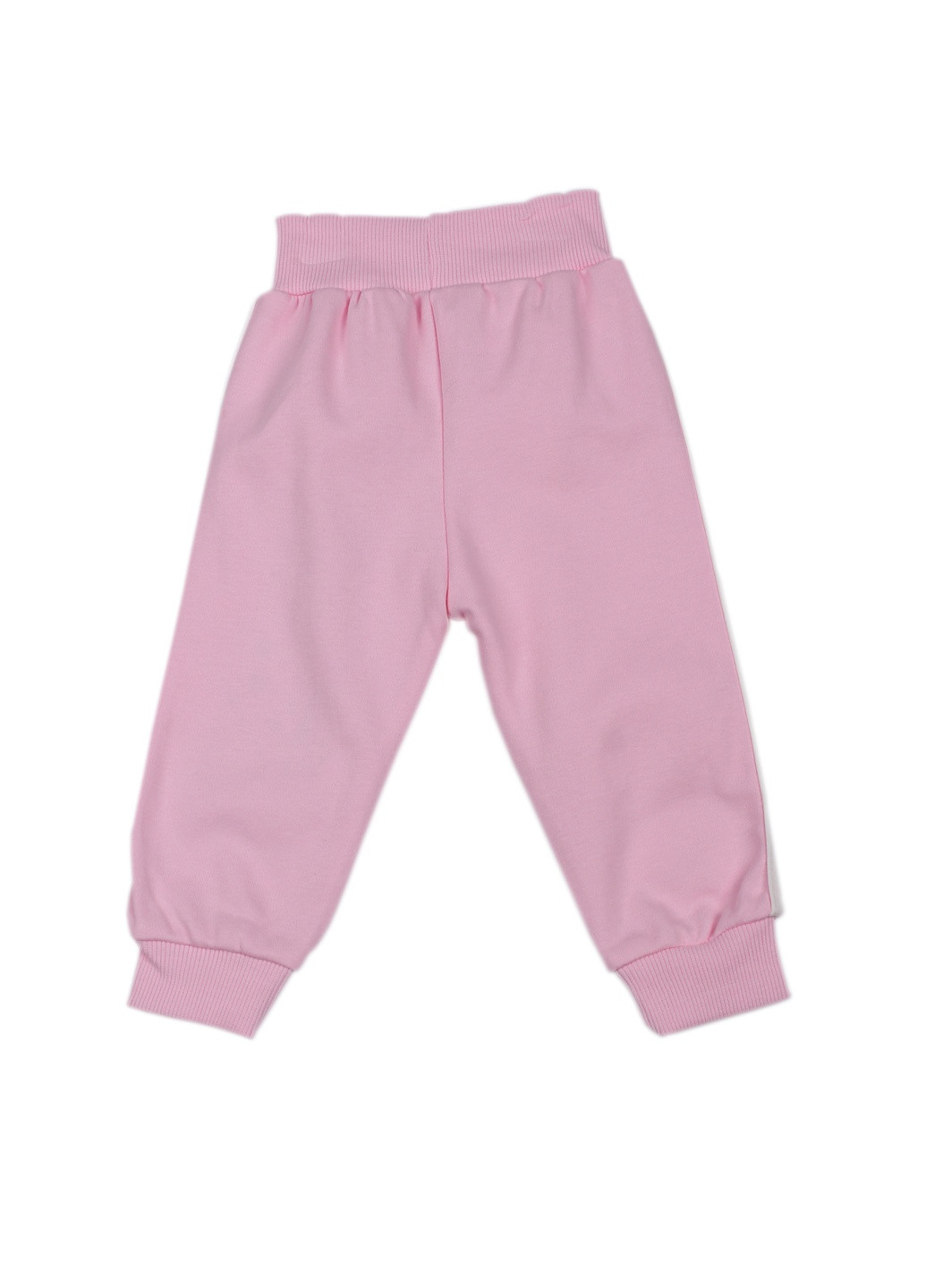 Розовые спортивные демисезонные брюки Mini papi