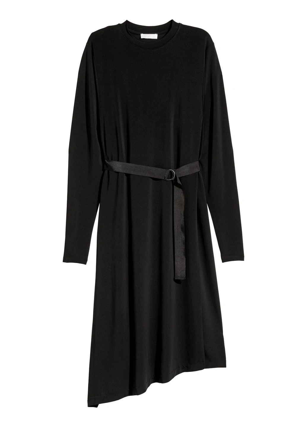 Черное кэжуал платье H&M однотонное