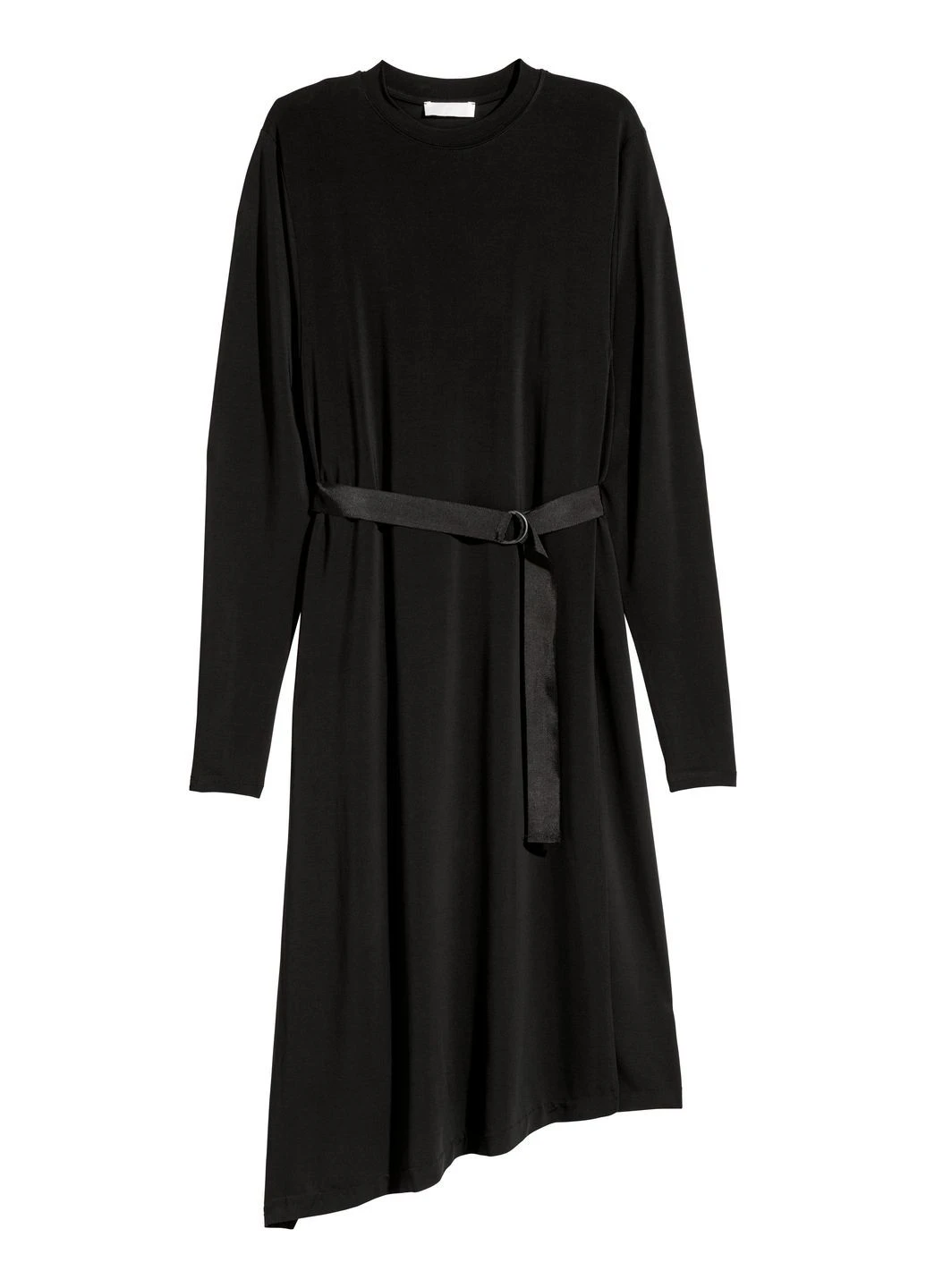 Черное кэжуал платье H&M однотонное