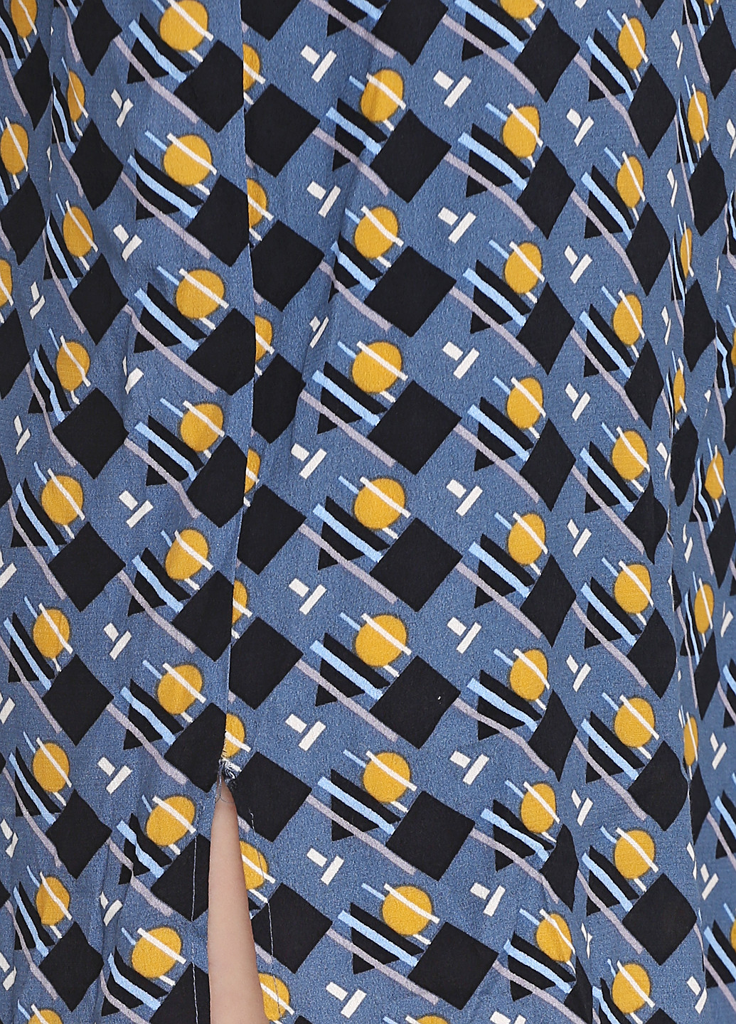 Сіро-синя кежуал сукня оверсайз Pepe Jeans з геометричним візерунком