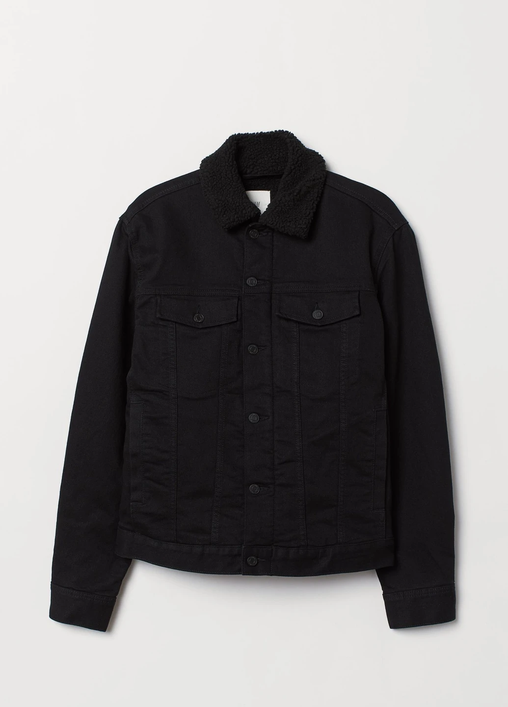 Черная демисезонная куртка H&M