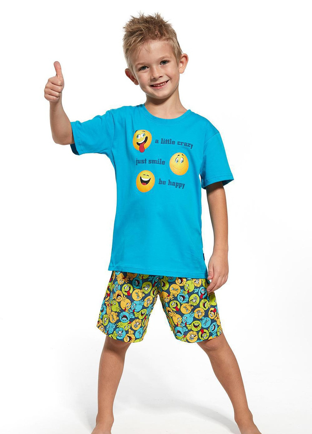 Темно-бирюзовая всесезон пижама для мальчиков 63 smile 789-18 Cornette