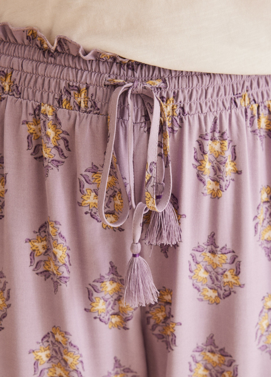 Фиолетовые домашние демисезонные прямые брюки Women'secret