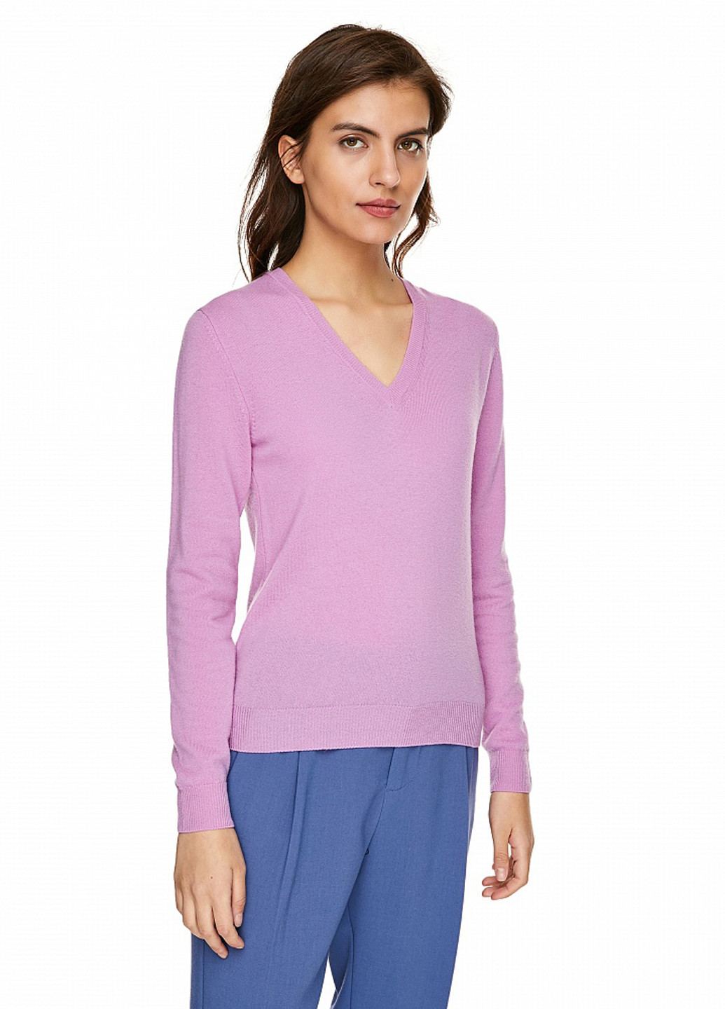 Рожевий демісезонний пуловер пуловер United Colors of Benetton