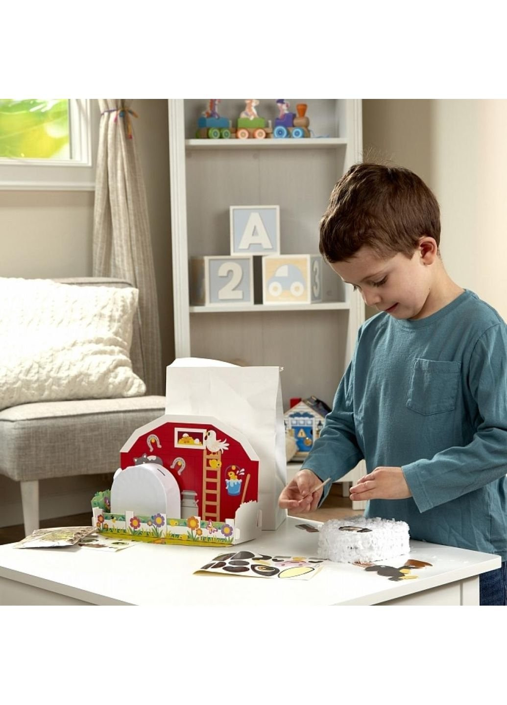 Набір для творчості Конфетті для виробів Друзі ферми (MD30183) Melissa&Doug (254065309)