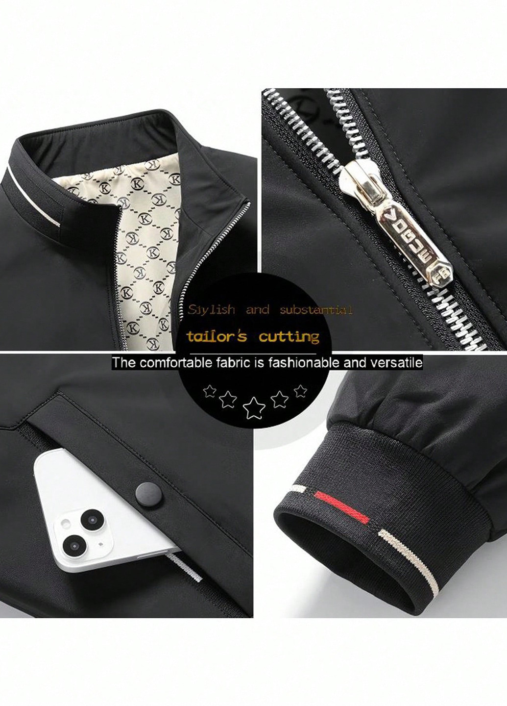 Бомбер SHEIN на блискавці (365439543)