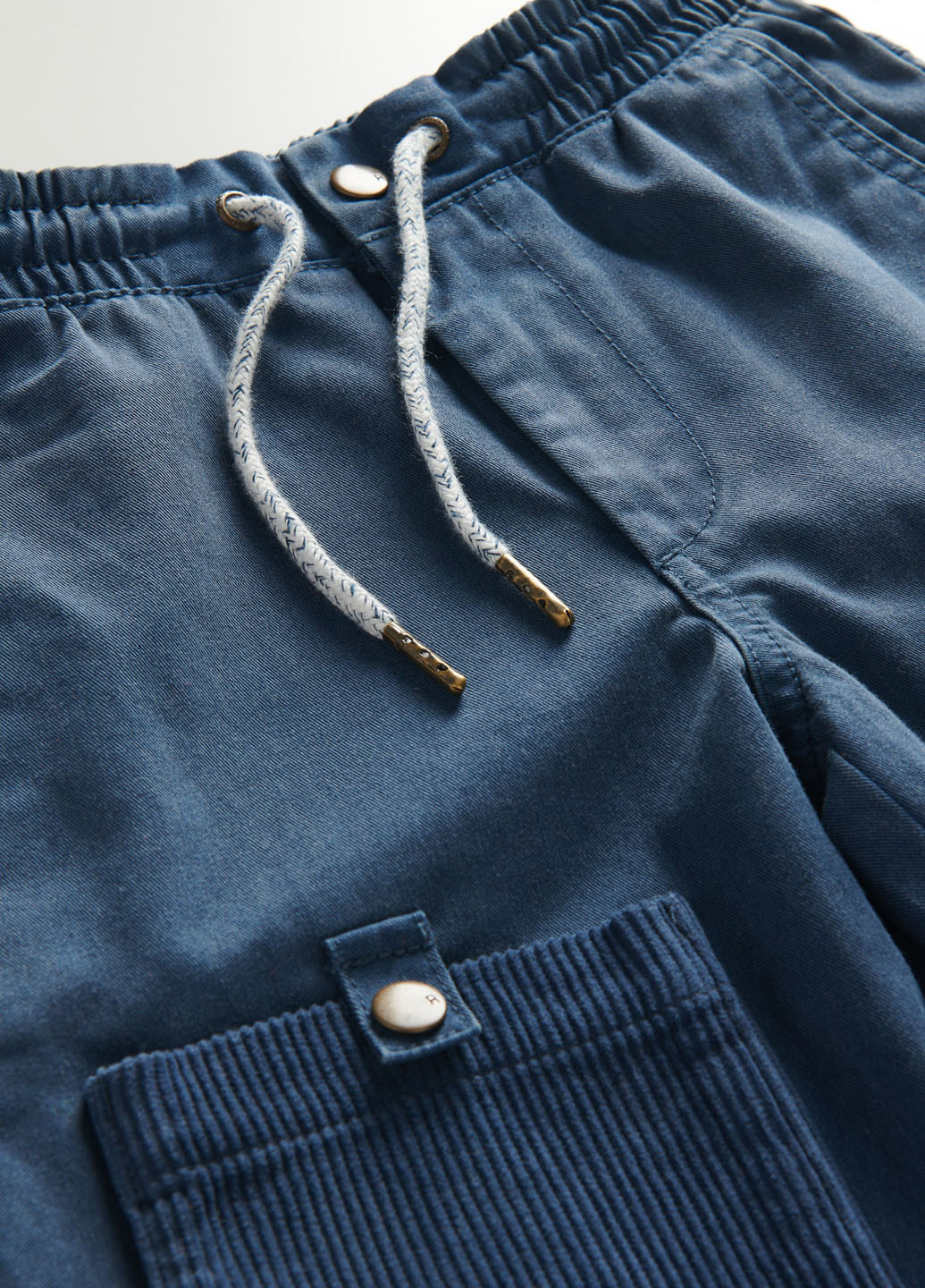 Темно-синие кэжуал демисезонные брюки карго, укороченные Reserved