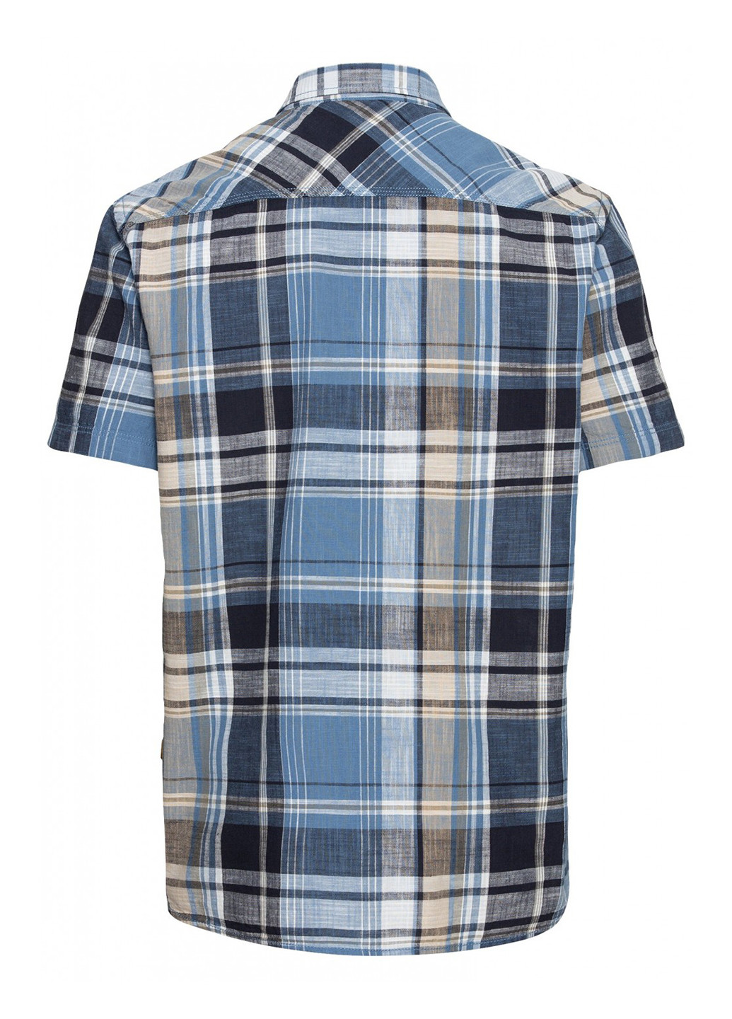 Голубой кэжуал рубашка в клетку Camel Active