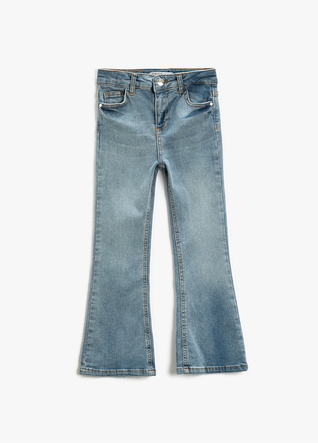 Голубые демисезонные клеш джинсы KOTON