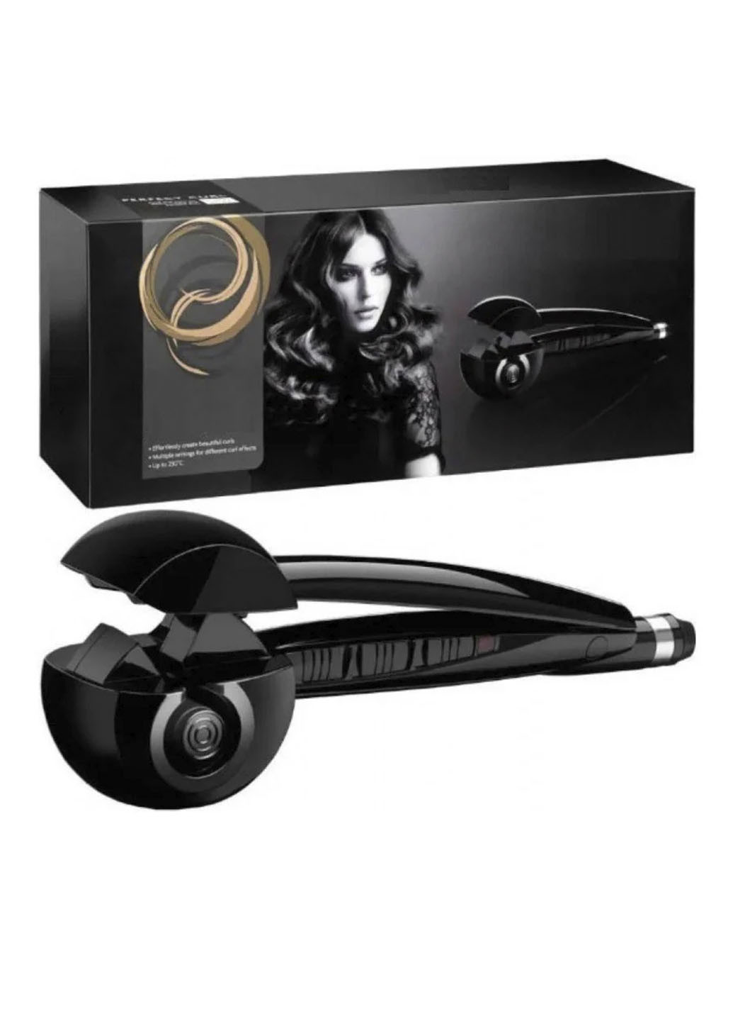 Плойка автоматична Zhengyin Perfect Curl TM-106 для завивки волосся в домашніх умовах XO чорна
