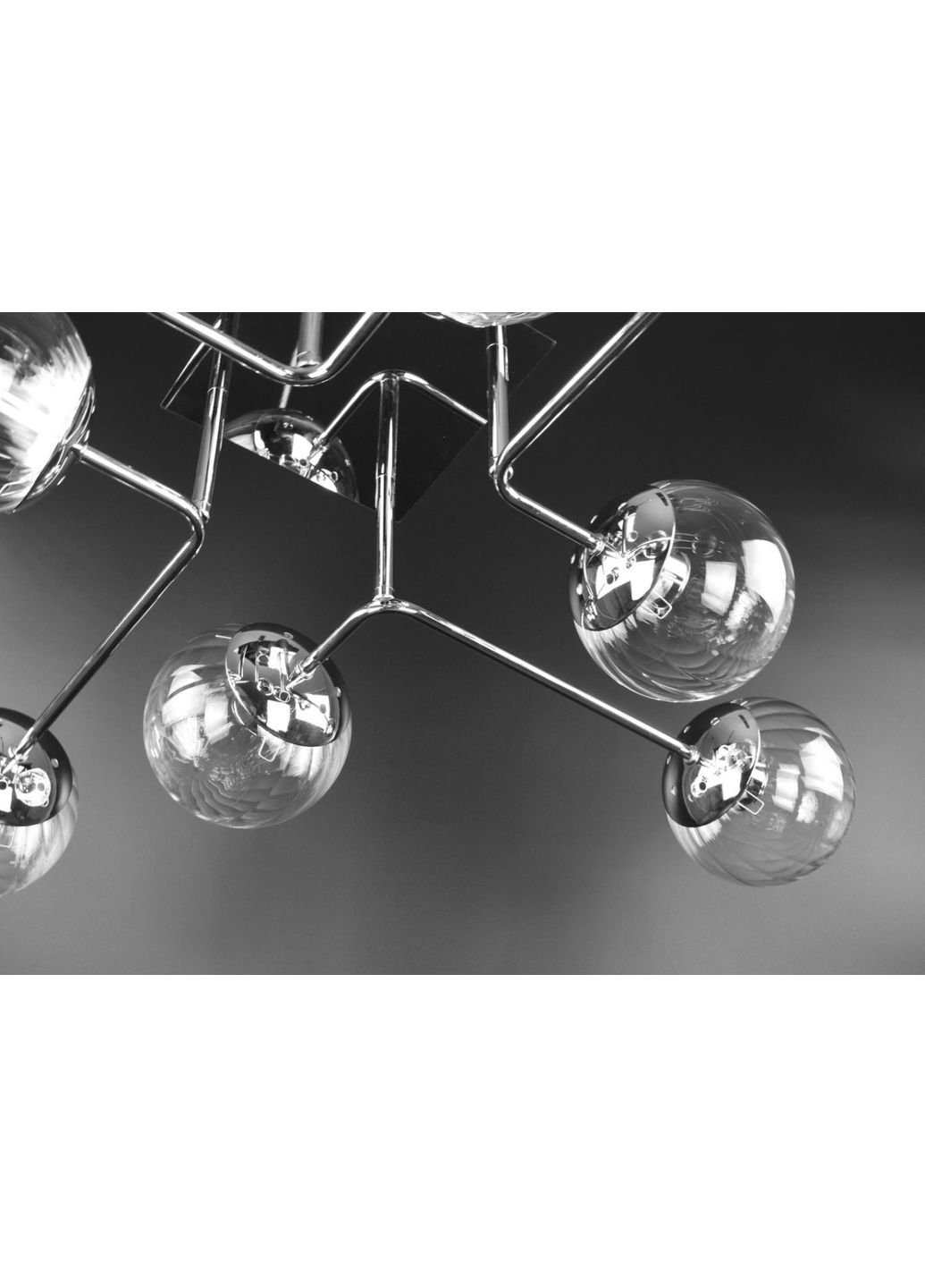 Люстра потолочная на 8 лампочек 2693/8-cl Хром 20х88х88 см. Sunnysky (253630501)