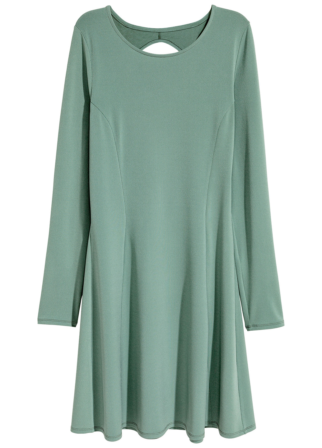 Бледно-зеленое кэжуал платье с длинным рукавом H&M