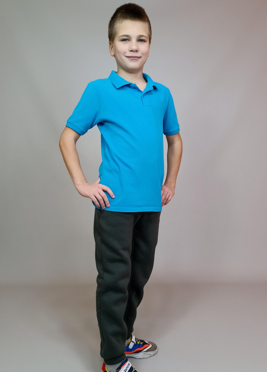 Теплі спортивні штани на хлопчика 158см Чорні Triko 41816824-6 No Brand (256173225)
