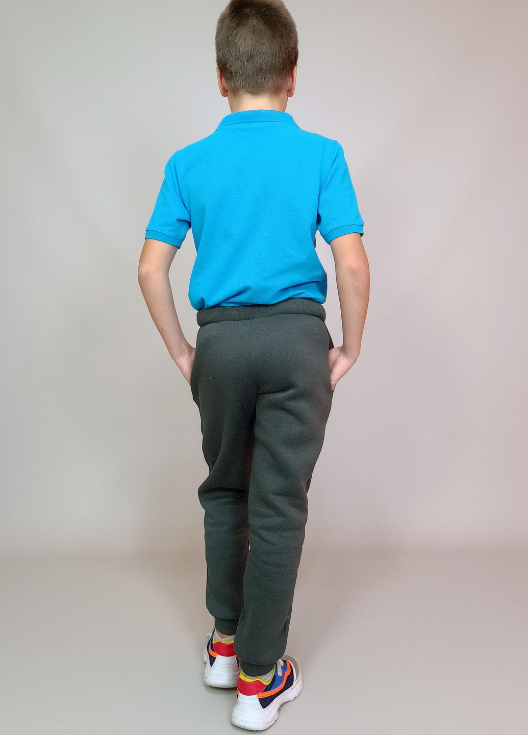 Теплые спортивные штаны на мальчика 158см Черные Triko (41816824-6) No Brand (256173225)