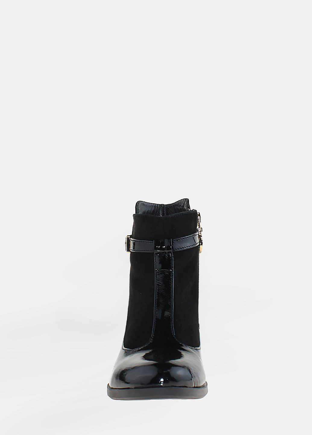 Осенние ботинки ro18219 черный Olevit из натуральной замши