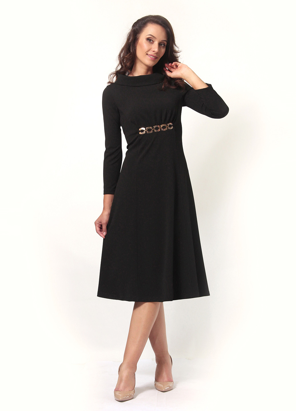 Чорна ділова сукня, сукня в стилі армпір Alika Kruss однотонна