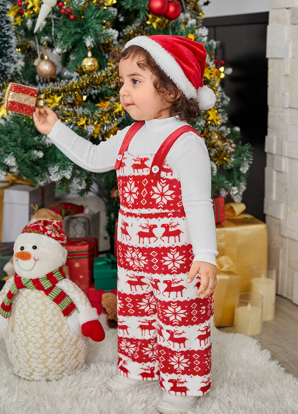 Комбинированный зимний костюм (гольф, комбинезон) брючный SHEIN