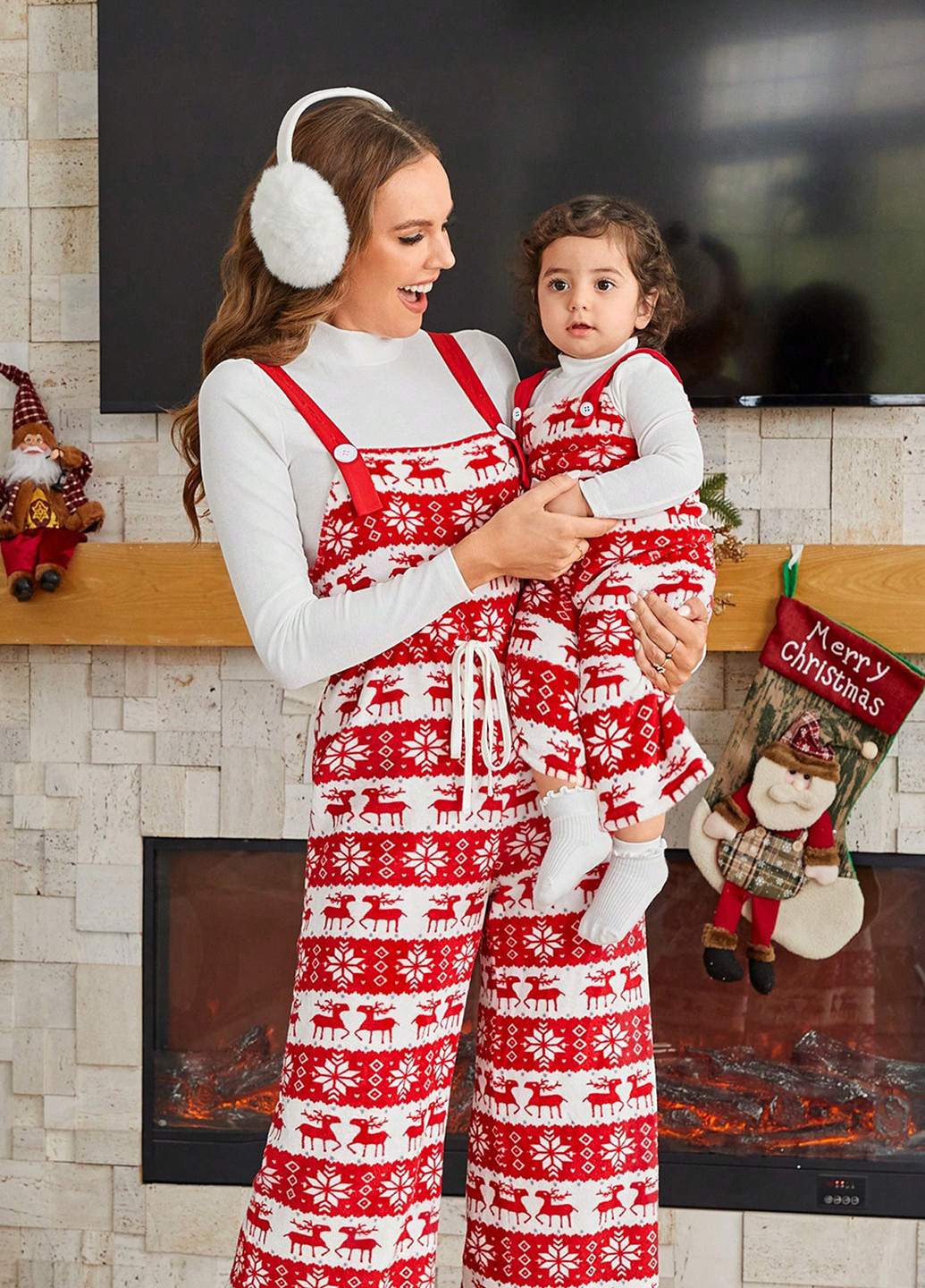 Комбинированный зимний костюм (гольф, комбинезон) брючный SHEIN