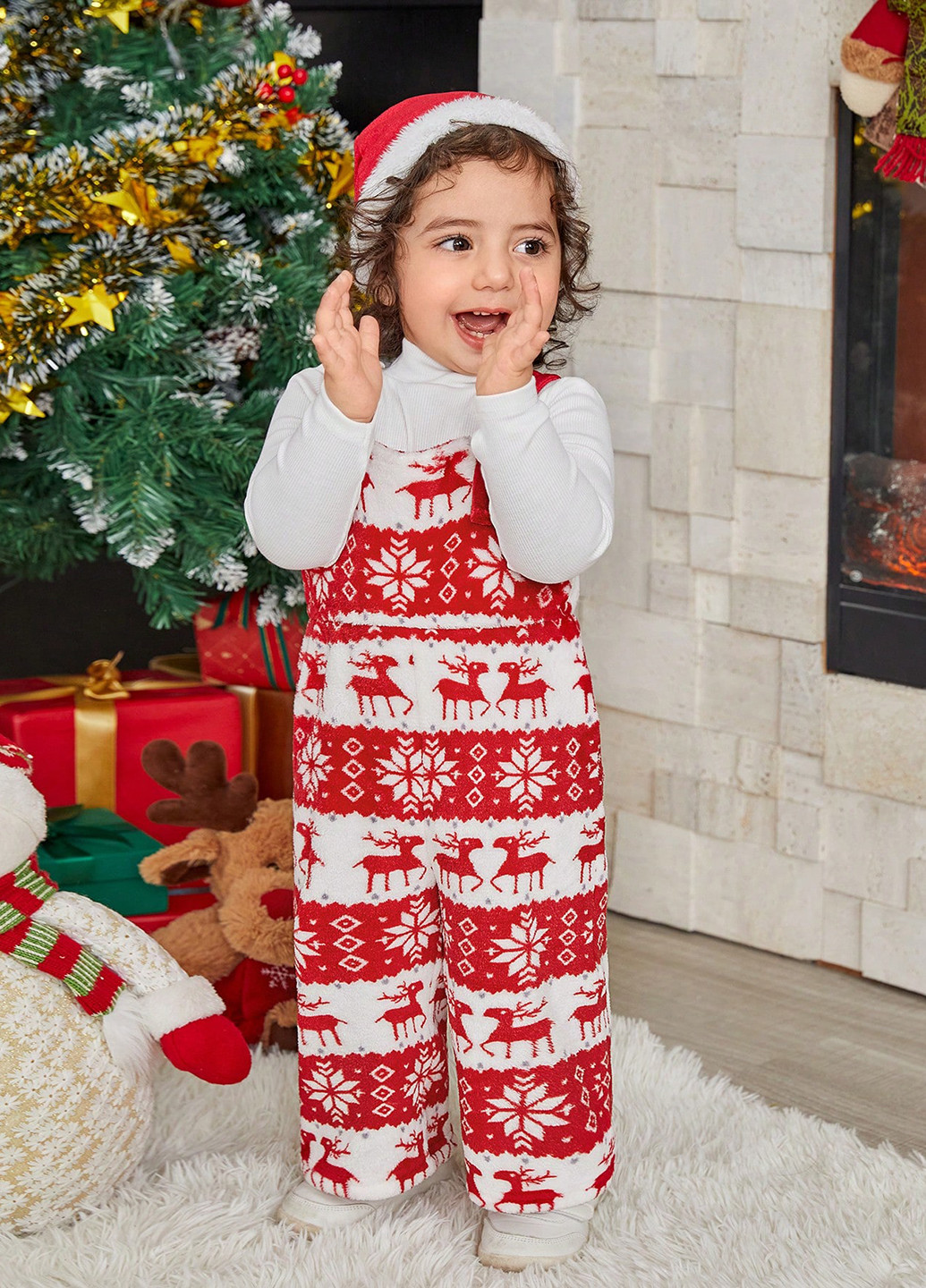 Комбинированный зимний костюм (гольф, комбинезон) брючный SHEIN