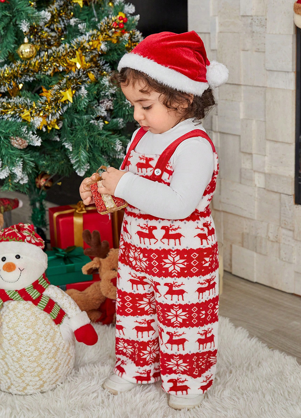 Комбинированный зимний костюм (гольф, комбинезон) брючный SHEIN